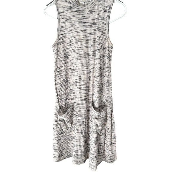 Ultra Flirt Pocket Shift Dress Mock-Neck Sleeveless - Picture 1 of 4